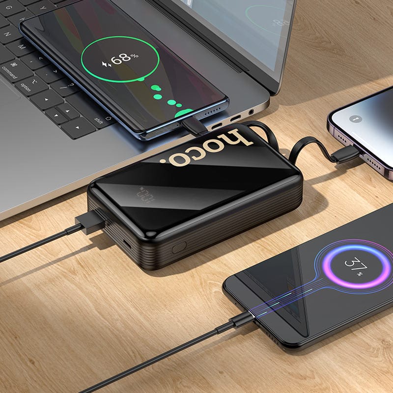 HOCO Q37A Graceful 22.5W PD 20W Power Bank with Two Cables 20000mAh