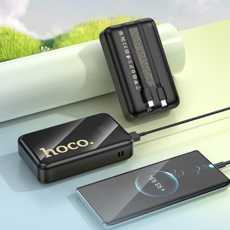 HOCO Q37A Graceful 22.5W PD 20W Power Bank with Two Cables 20000mAh