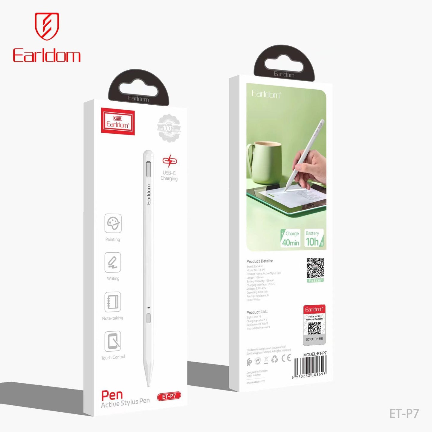 Earldom Active Stylus Pen with Palm Rejection P7