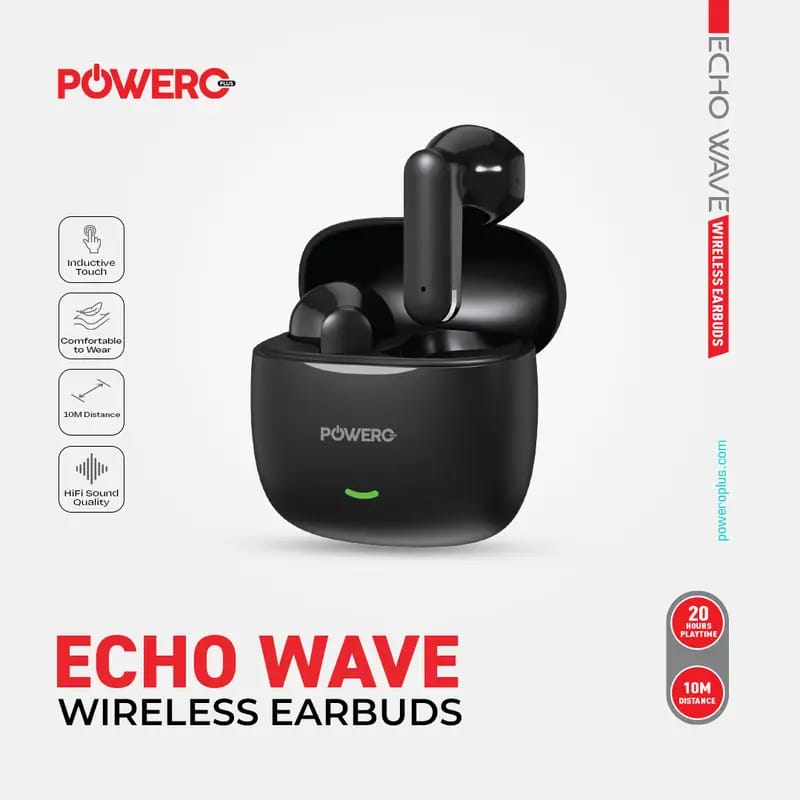 PowerO+ Echo Wave Wireless Earbuds