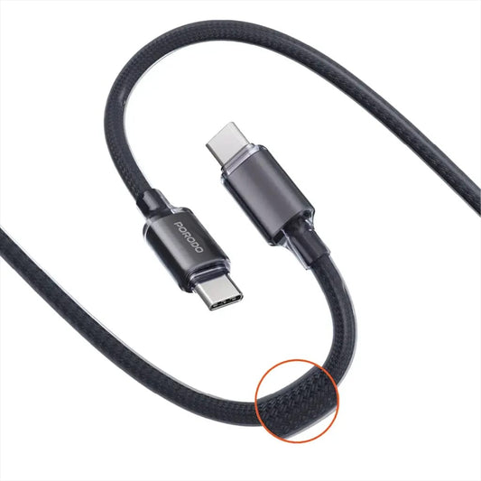 Porodo USB-C to USB-C Braided Cable