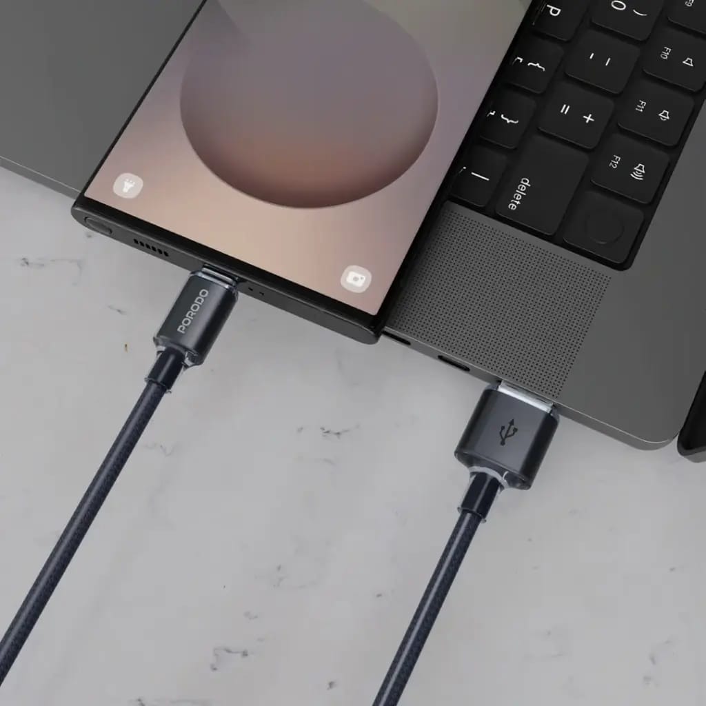 Porodo USB-A to USB-C Braided Cable