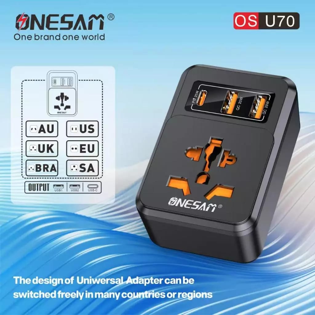Onesam 25W Universal Adapter OS-U70
