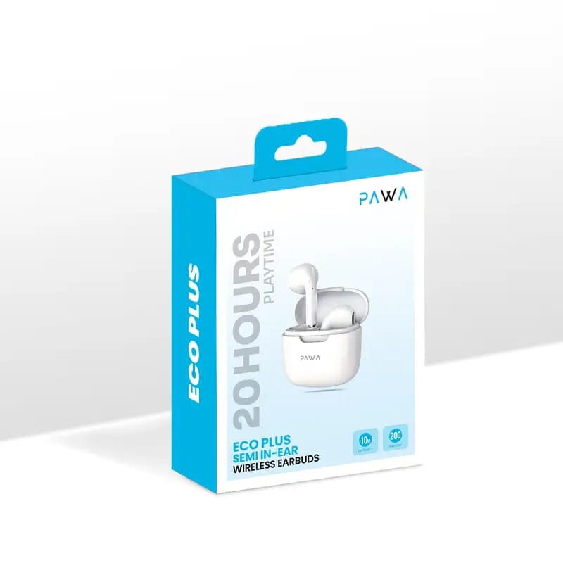 Pawa Eco Plus Semi In-Ear Wireless Earbuds