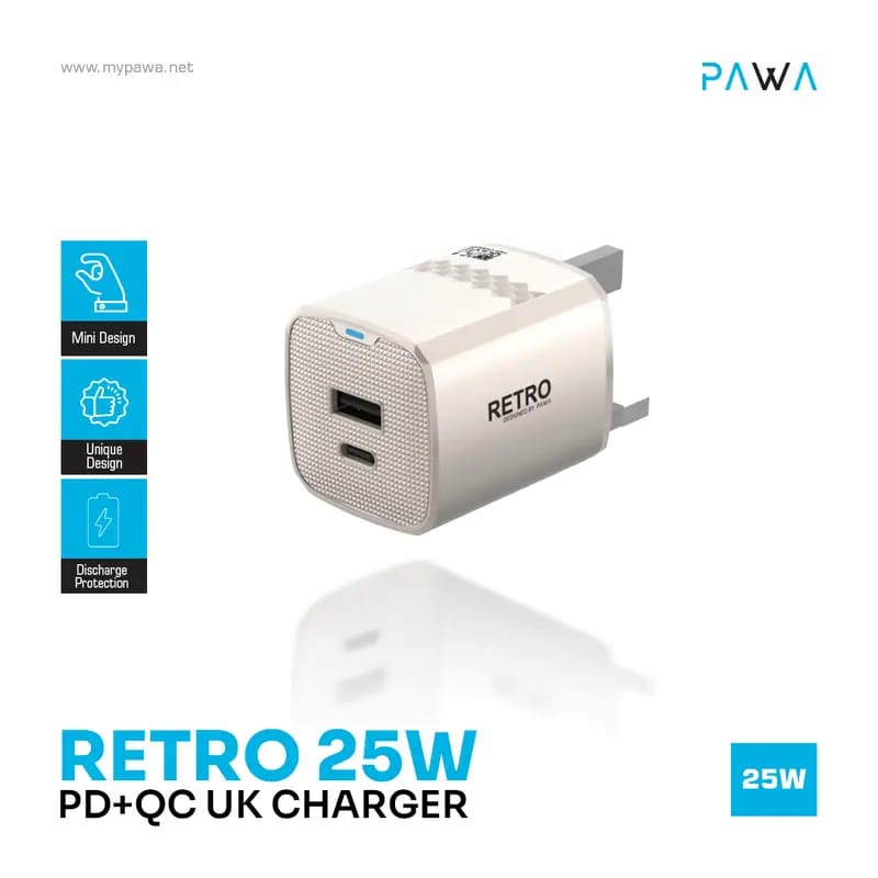 Pawa Retro 25W PD+QC Charger