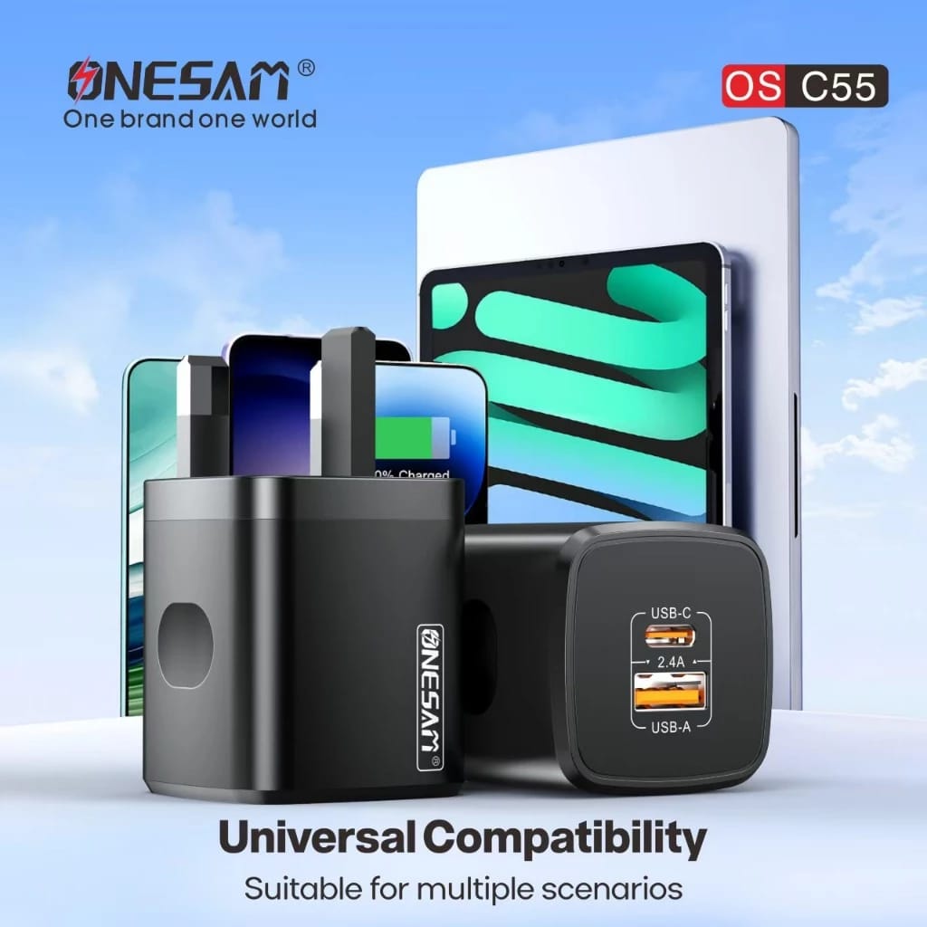 Onesam USB-A + USB-C Smart Charger C55