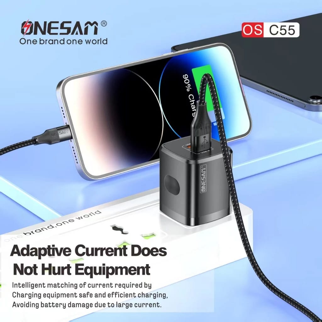 Onesam USB-A + USB-C Smart Charger C55