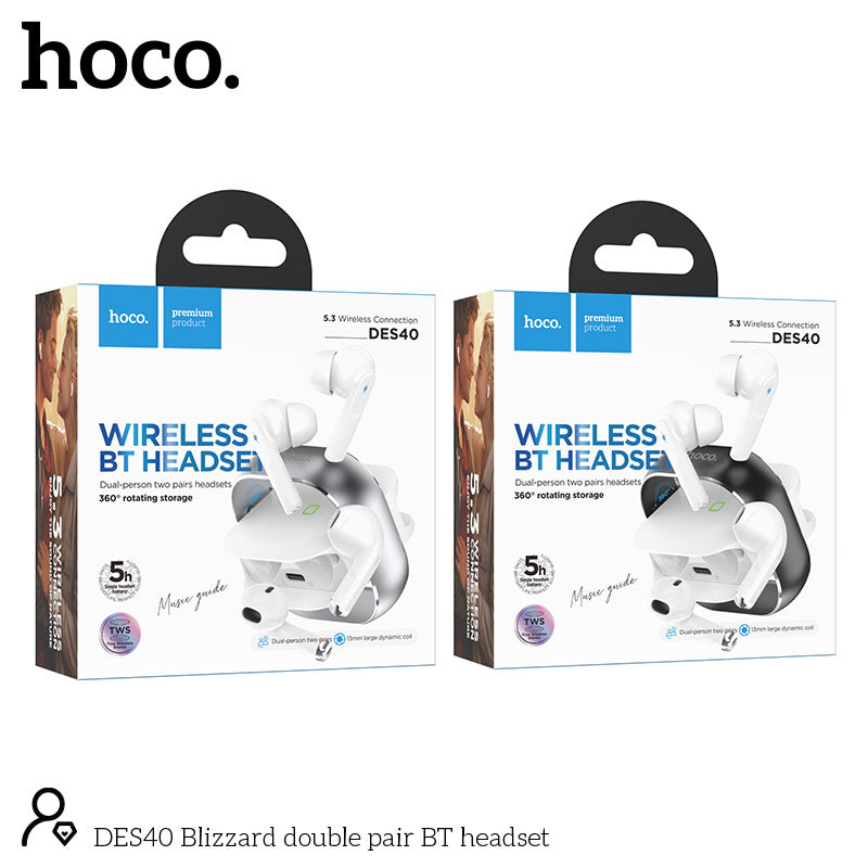 Hoco Blizzard double pair Bluetooth Headset DES40