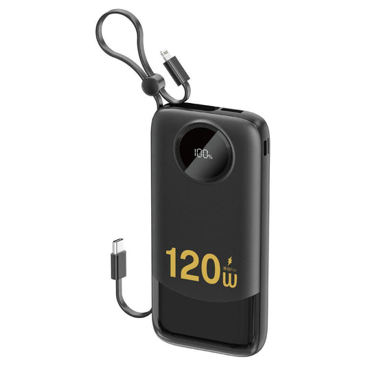 DUDAO 4-in-1 120W 10000mah Power Bank With Lanyard Build-In Cable K13