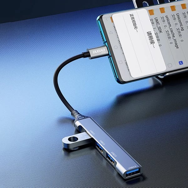 Dudao HUB 4in1 USB-C - 4x USB-A (3 x USB2.0 / USB3.0) A16T