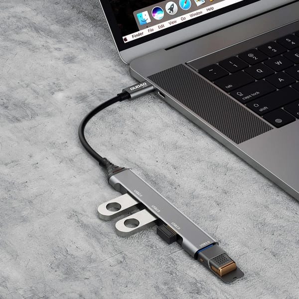Dudao HUB 4in1 USB-C - 4x USB-A (3 x USB2.0 / USB3.0) A16T