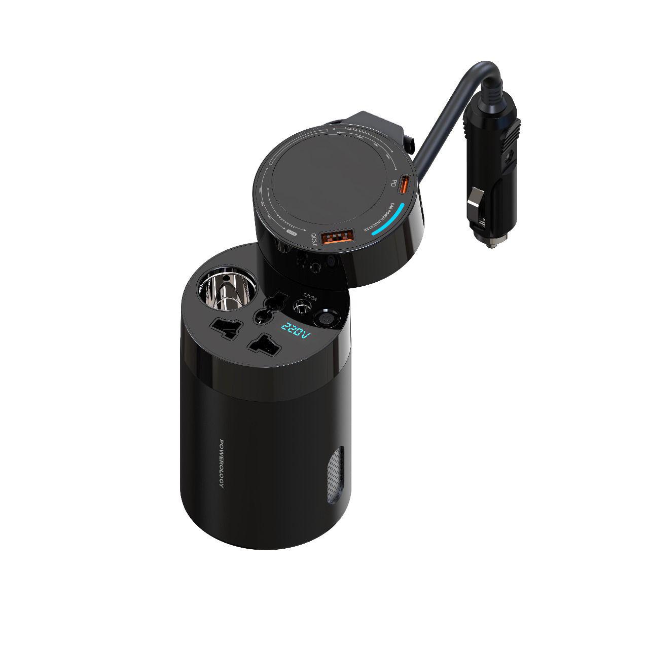 Powerology 200W Universal Car Power Inverter