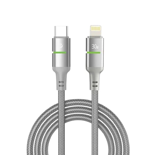 PowerO+ Lucent Alloy Braided Cable Type C to Lightning