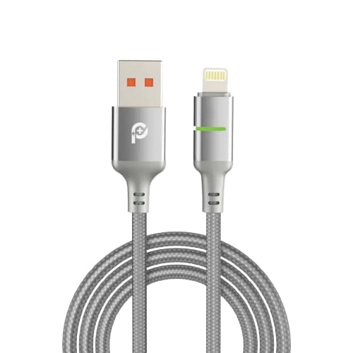 PowerO+ Lucent Alloy Braided Cable USB A to Lightning