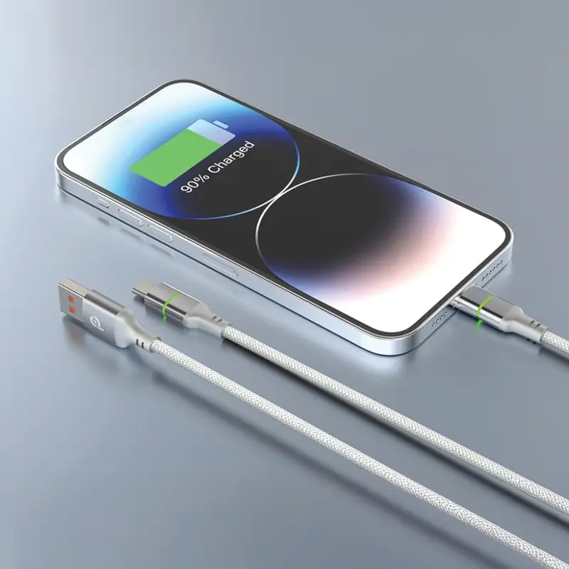 PowerO+ Lucent Alloy Braided Cable USB A to Type C