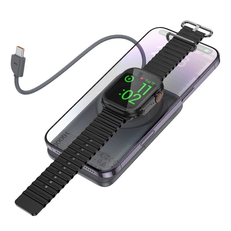 HOCO Q43 Clever Dual PD20W Power Bank with Cable+watch Charger+holder 10000mAh