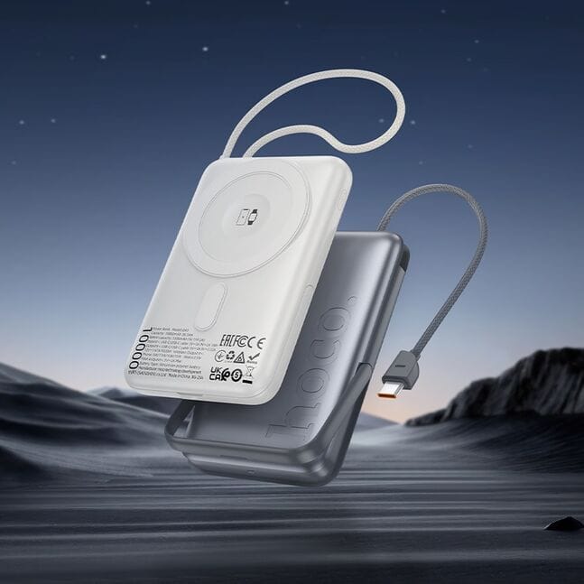 HOCO Q43 Clever Dual PD20W Power Bank with Cable+watch Charger+holder 10000mAh