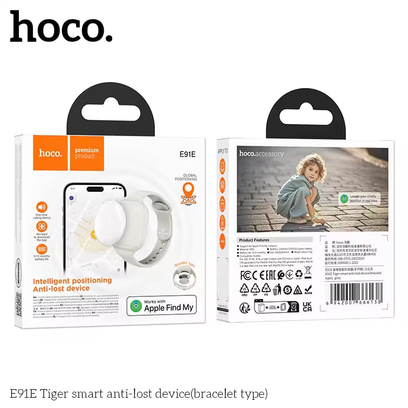 HOCO Mini Smart GPS Tracker Tag Bracelet Type E91E