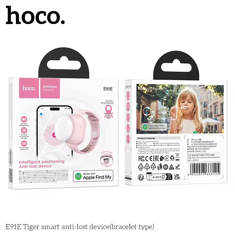 HOCO Mini Smart GPS Tracker Tag Bracelet Type E91E