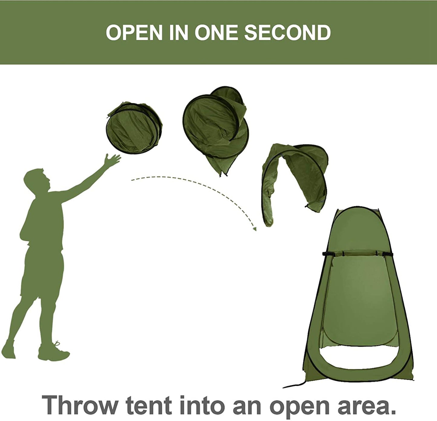 Portable Compact Pop-up Privacy Camping Tent HY1098