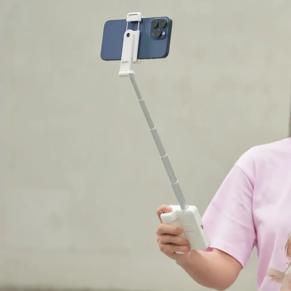 Porodo Lifestyle 3-In-1 Bluetooth Selfie Stick with Detachable Fill Light & Stand