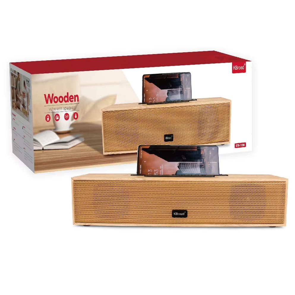 Kbroad Wooden Design Portable Wireless Bluetooth Speaker  KTS-1738