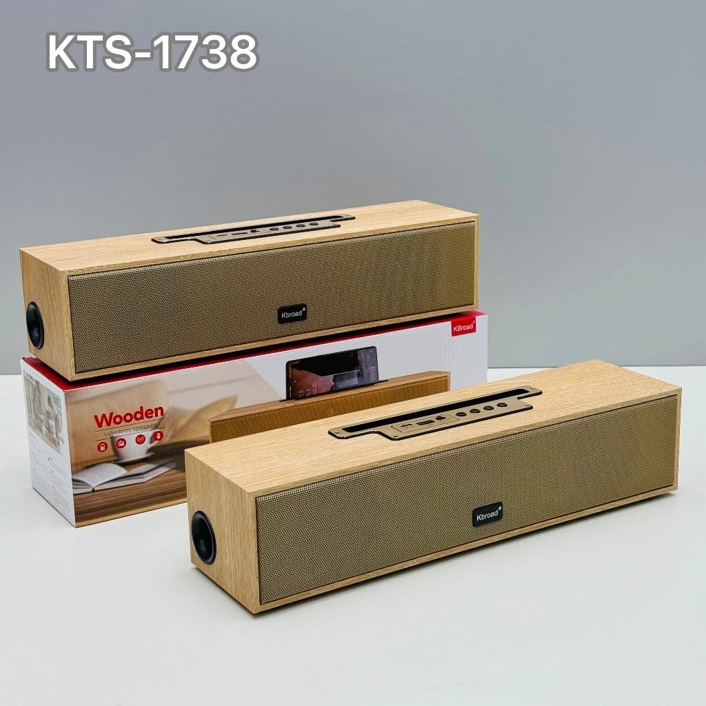 Kbroad Wooden Design Portable Wireless Bluetooth Speaker  KTS-1738