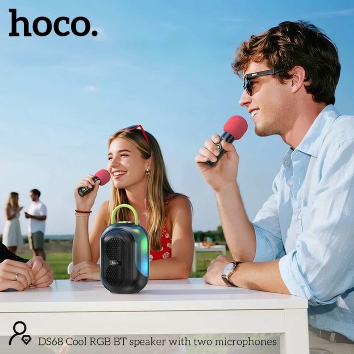 Hoco Karaoke Portable Bluetooth Speaker With Dual Wireless Microphone DS68