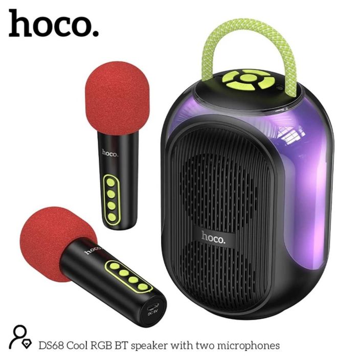 Hoco Karaoke Portable Bluetooth Speaker With Dual Wireless Microphone DS68