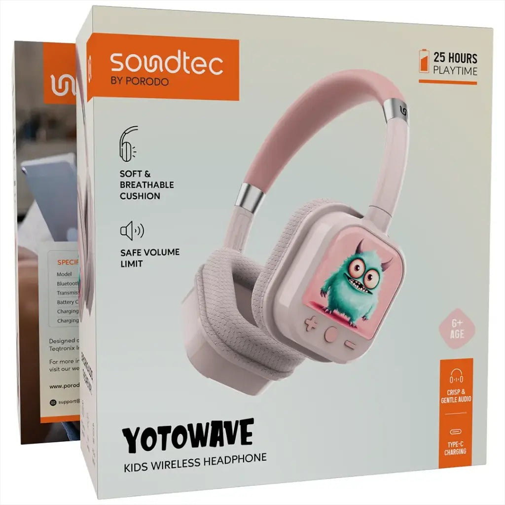 Porodo Soundtec Yotowave Kids Wireless Headphone