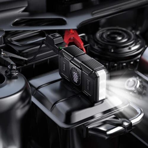 Hoco 8000mAh Portable Smart Jump Starter with Air Pump & Lighting QS6