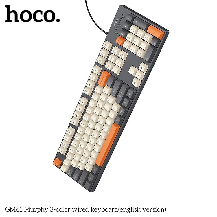 Hoco GM61 Murphy 3-Color Wired Keyboard - English Version