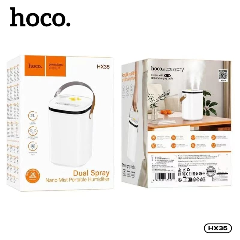 HOCO HX35 Mist 2L Double Spray Humidifier