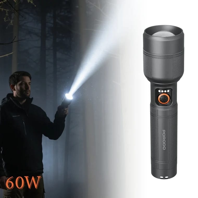 Porodo Lumalite 2600 Rechargeable Flashlight