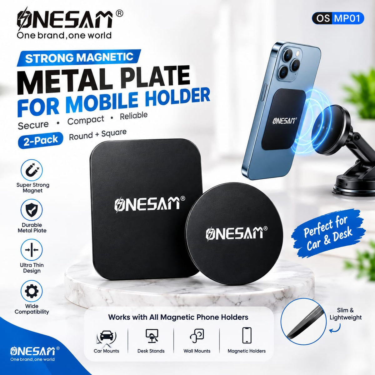 Onesam Universal Magnetic Metal Plate MP01