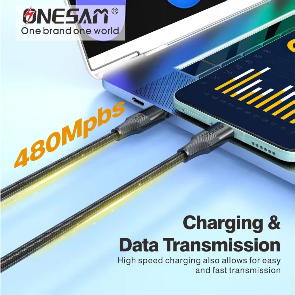 Onesam 100W Fast Charing Cable Type-C to Type-C 1 Meter CA18