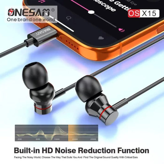 Onesam Type-C Wired Earphones X15