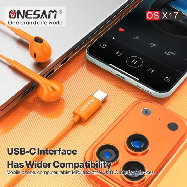 Onesam Type-C Wired Earphones X17
