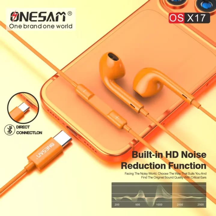 Onesam Type-C Wired Earphones X17
