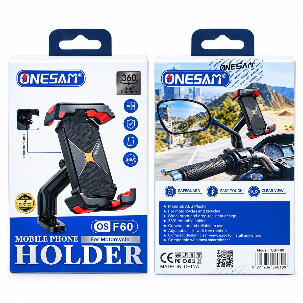 Onesam Motorcycle Phone Holder F60