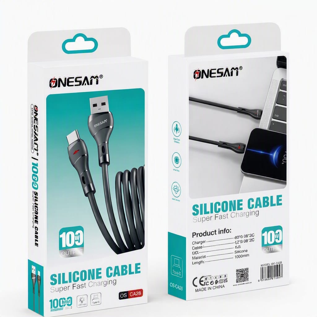 Onesam 100W Silicone Charging Cable USB-A to Type-C CA28