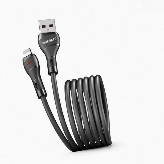 Onesam 36W Silicone Charging Cable USB-A to Lightning CA27