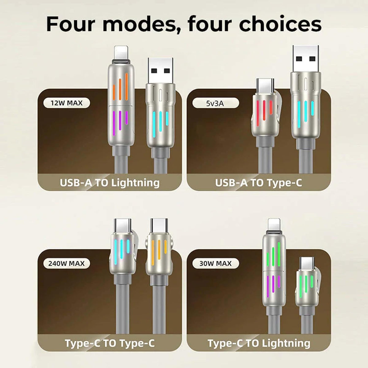 X-HANZ 4-in-1 Fast Charging Cable HL502