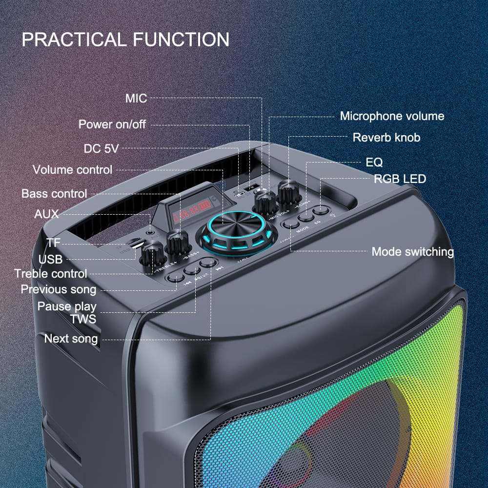 SinG-e Wireless Bluetooth Speaker ZQS-8268