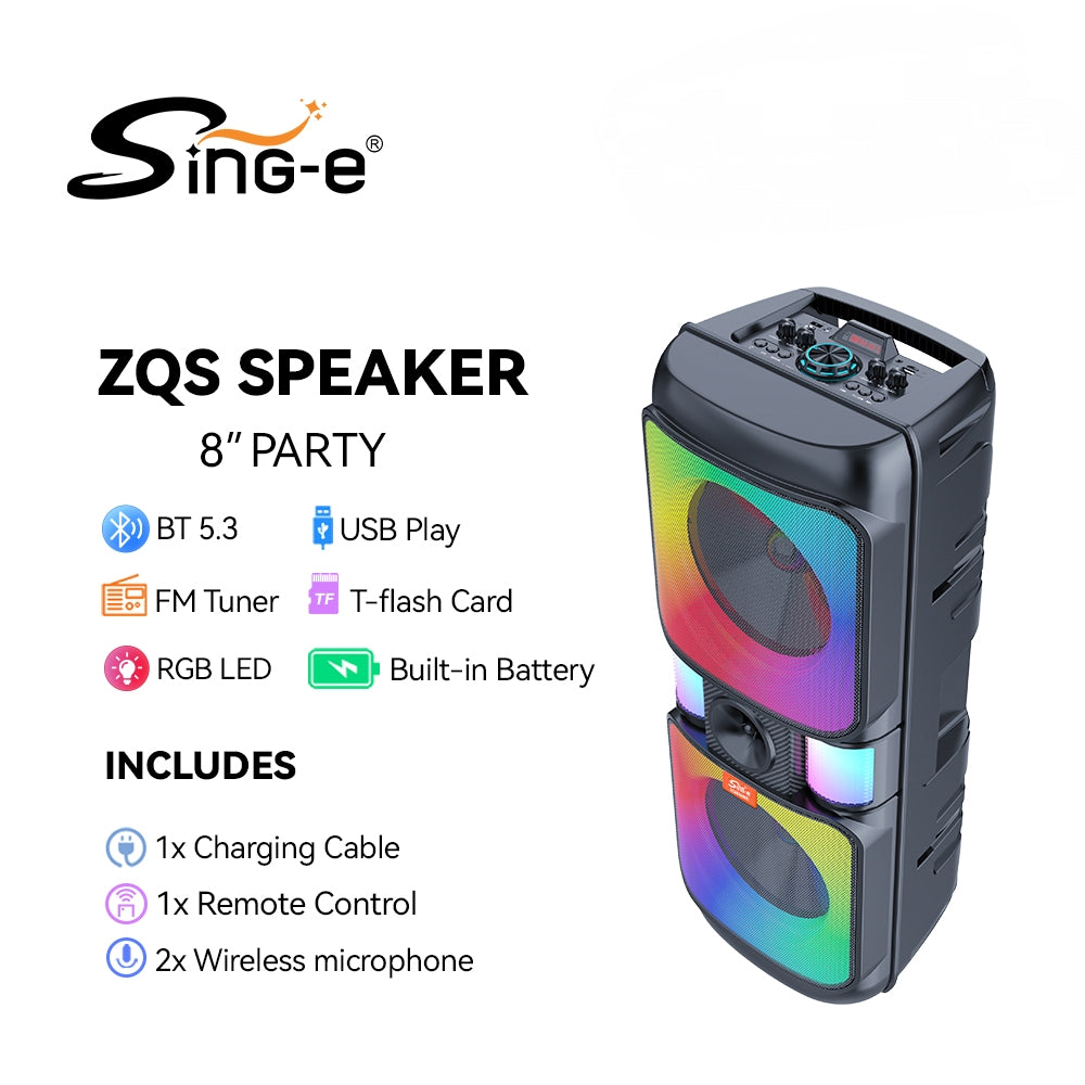 SinG-e Wireless Bluetooth Speaker ZQS-8268