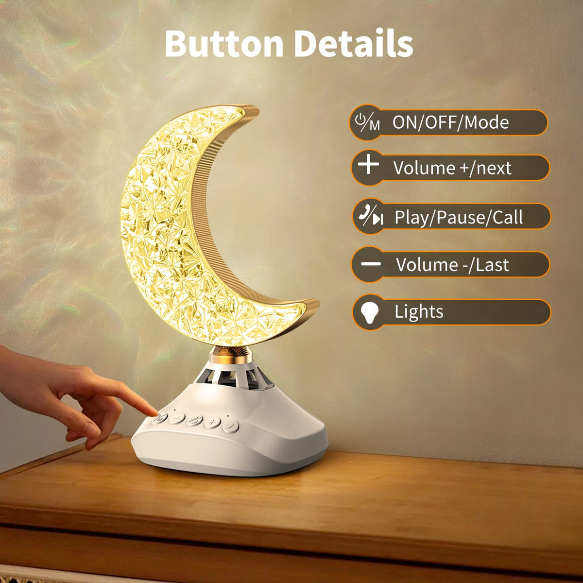 Moon Light Desk Lamp Quran Speaker SQ-830
