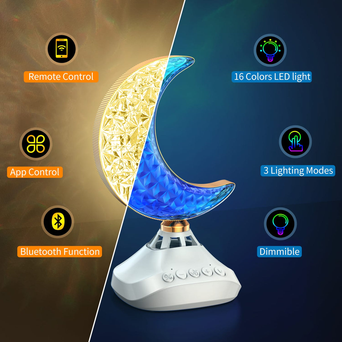 Moon Light Desk Lamp Quran Speaker SQ-830