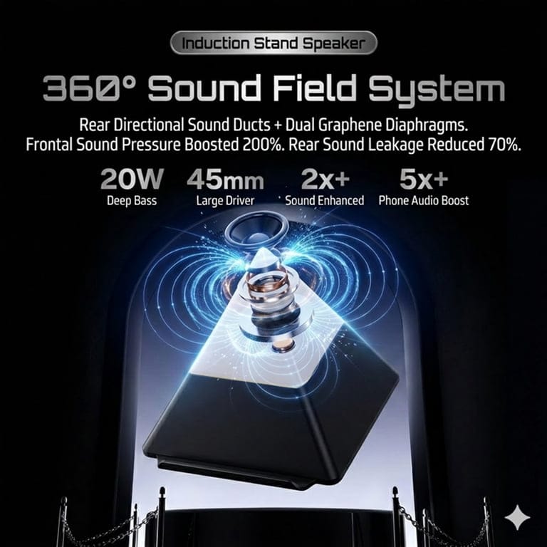 Magnetic Induction & Bluetooth Multi-Functional Speaker IM02
