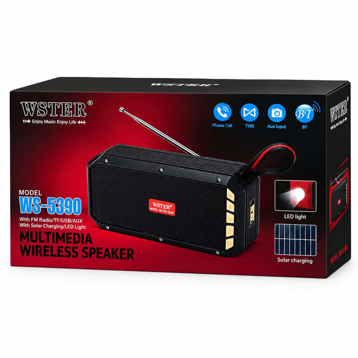 WSTER Multimedia Wireless Bluetooth Speaker WS-5390