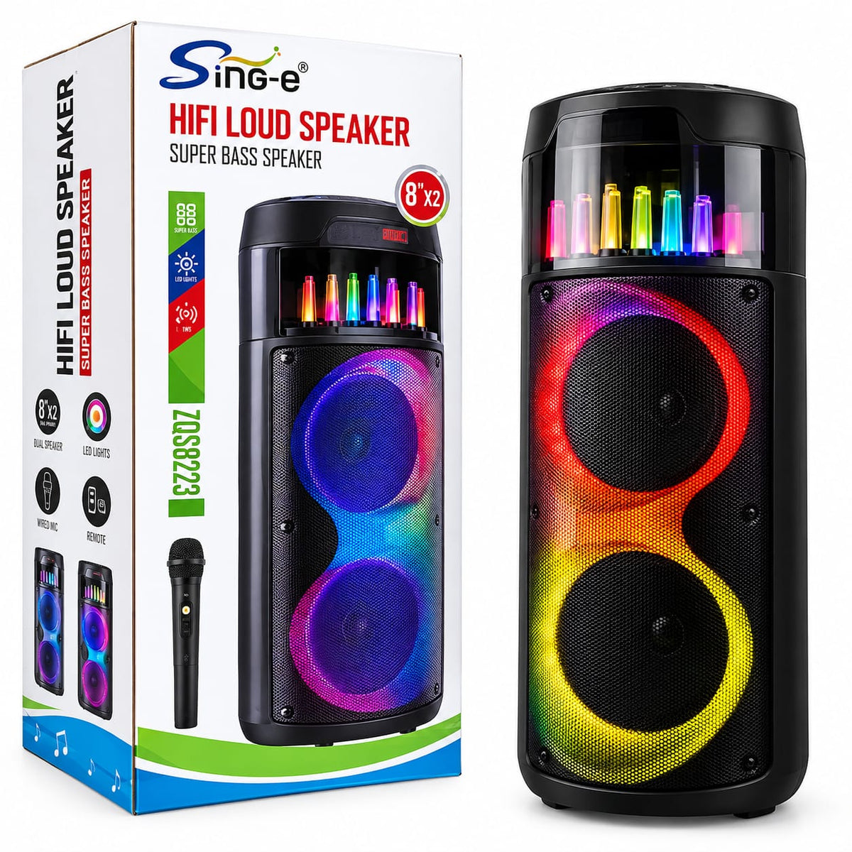 SinG-e Wireless Portable Bluetooth Speaker ZQS8223
